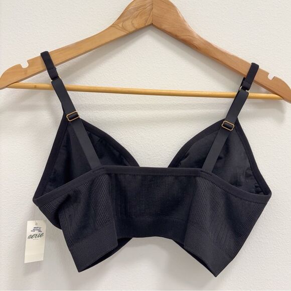 NWT Aerie Ring Detail Black Bra Womens XL - Picture 7 of 7
